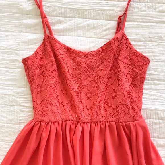 CORAL MINI DRESS - Picture 2 of 6